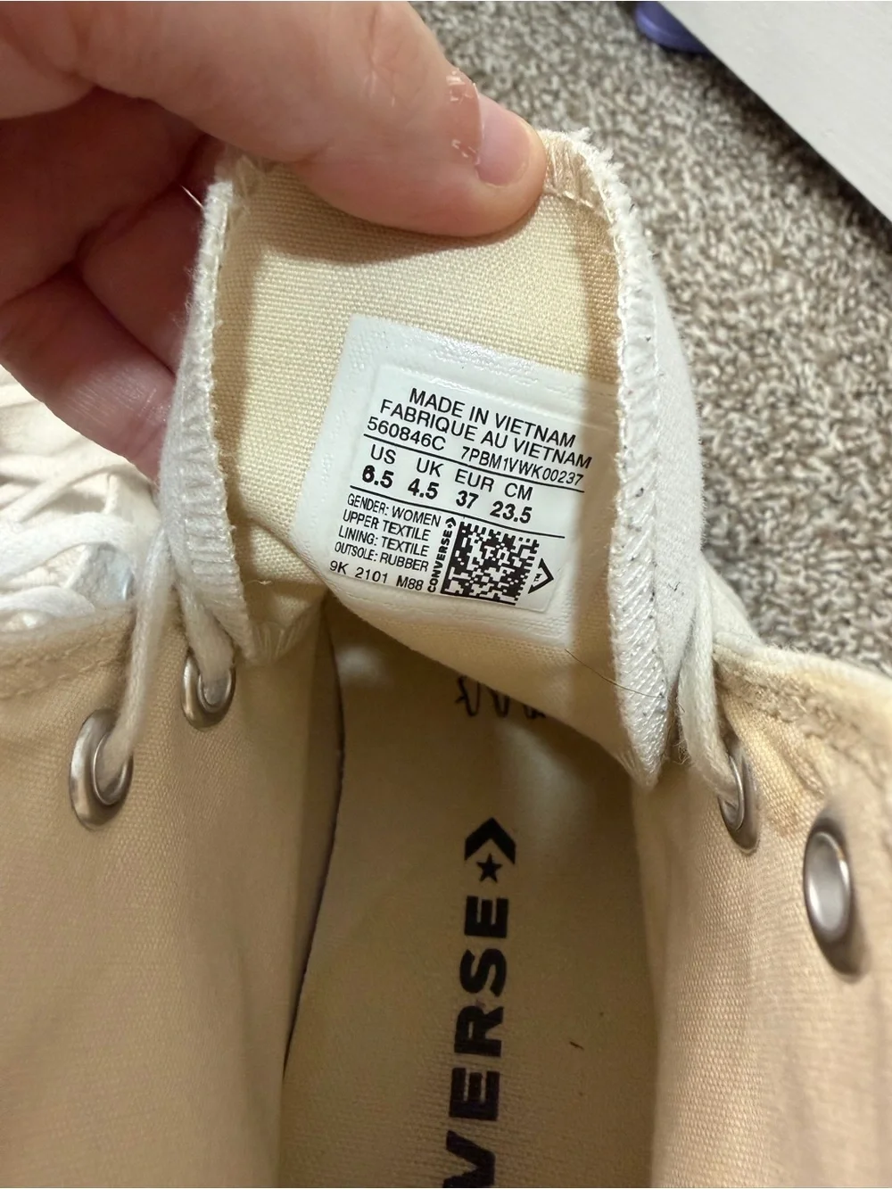 Converse Chuck Taylor All Star Platform High Top Sneakers Size 6.5 - Picture 4 of 6